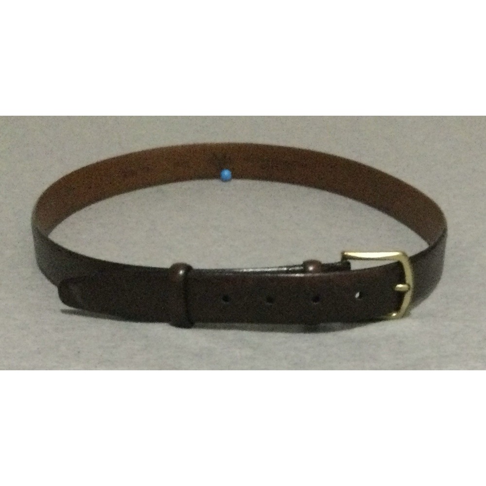 Men's Wearhouse Brown Full Grain Italian Leather Dress Belt Men's Size 38